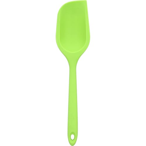 Birkmann Schlöffel Apple Green 9,3cm x 2,3cm x 29,5cm Silikon mit Metallkern Colour Kitchen hitzebeständig bis 230 Grad Celsius 425835 von RBV Birkmann