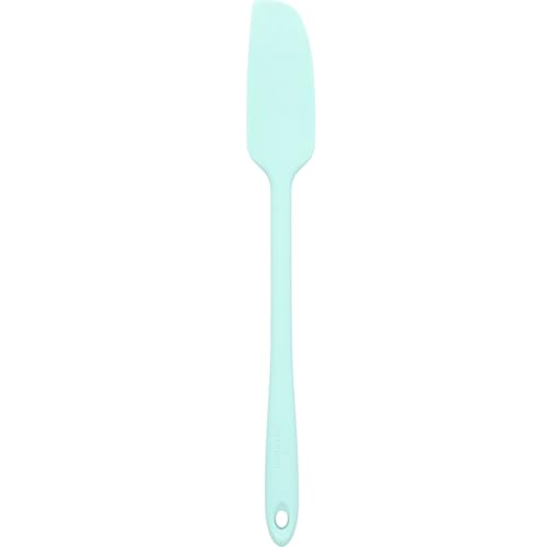 Birkmann Teigschaber Schmal Seagrass Green 5cm x 1,3cm x 30cm Silikon mit Metallkern Colour Kitchen hitzebeständig bis 230 Grad Celsius 425378 von RBV Birkmann