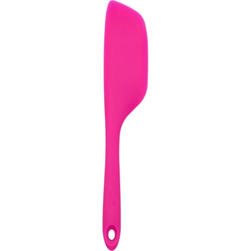 Birkmann Teigschaber XL Electric Pink 7,5cm x 1,5cm x 30,5cm Silikon mit Metallkern Colour Kitchen hitzebeständig bis 230 Grad Celsius 425637 von RBV Birkmann