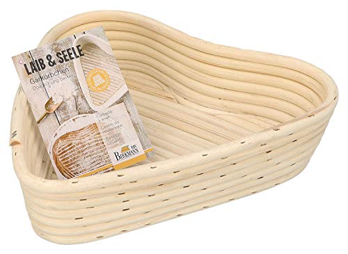 Birkmann, Laib & Seele, Gärkörbchen Herz, 24 x 24,5 cm, Brotkorb für Teige und Brote, bis 1000 g, aus natürlichem Peddigrohr, 209053 Birkmann, Laib & Seele, Gärkörbchen Herz, 24 x 24,5 cm, Brotkorb für Teige und Brote, bis 1000 g, aus natürlichem Peddigrohr, 209053 von RBV Birkmann