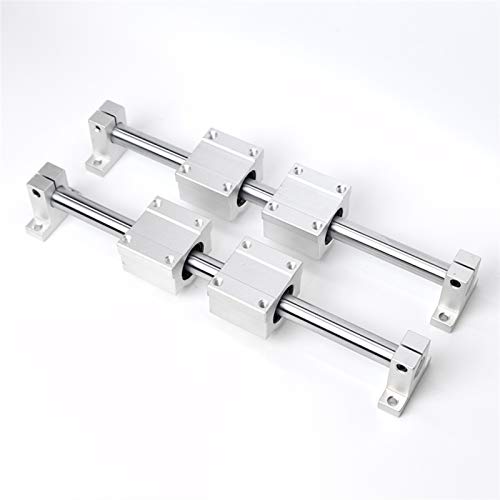 RBYRLDSTY Professionelle Linearschienen-Gleithalterung for optische Führungsschienenwelle mit Führungsstützlager-Schlupfmotor for DIY-CNC-Fräser, Fräs- und Drehmaschinen(Scs10uu,1000mm) von RBYRLDSTY