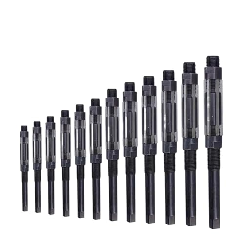 RCBCPLGLNK 1 Stück Handreibahle, verstellbar, 10–17 mm, Reibahlen, gerader Griff, Klinge, Drehschneider, Bohrungserweiterungslochreparatur for Bohrmaschinen Reibahle(11.75-12.75mm) von RCBCPLGLNK