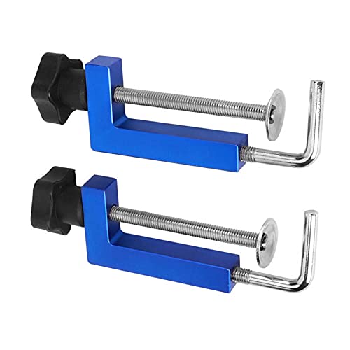 RCBCPLGLNK 2 stücke Zaunklammern Blau Universal Multifunktionale Holzbearbeitung Fixierwerkzeuge 100mm Klemmen Hardware-Zugang Halterungen und Clips von RCBCPLGLNK