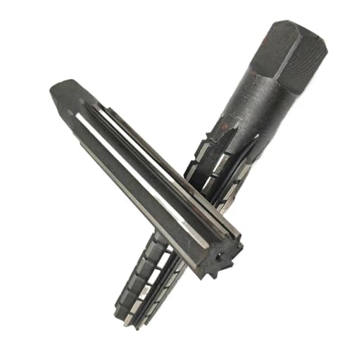RCBCPLGLNK 2-teiliges Handreibahlen-Set MT0/MT1/MT2/MT3/MT4/MT5, fein/raukantiger Morsekegel-Reibahle aus Stahl for Fräsen und Fertigstellen Reibahle(MT3) von RCBCPLGLNK