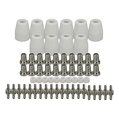 RCBCPLGLNK 60 stücke Plasmaschneider TIPP Elektroden & Düsen Kit Verbrauchbares Zubehör for Lg-40 pt-31 Plasmaschneider-Schweißwerkzeuge Schweißdüse von RCBCPLGLNK