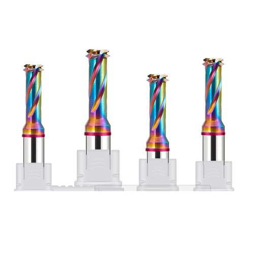 RCBCPLGLNK Abgeschrägter Gewindefräser, kein Stanzen von Löchern, bunte Beschichtung, effizienter Fräser Reibahle(M12x1.75) von RCBCPLGLNK
