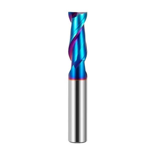 RCBCPLGLNK BB CNC-Hartmetall-Flachfräser Wolframfräser 2 4-Flöten-Metall-Stahlbearbeitungswerkzeug Schlüsselfläche Quadratfräser 6 8 12 Schaft HRC55 Reibahle(2F-BL2060,4x4x10x50) von RCBCPLGLNK