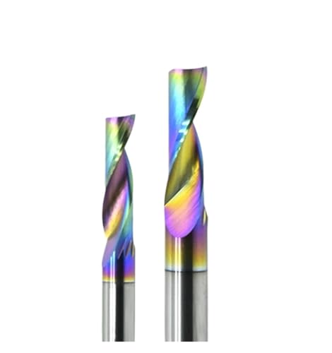 RCBCPLGLNK Beschichtungs-Schaftfräser for Aluminium, 1-schneidiger Spiral-Hartmetallfräser Reibahle(2pcs 6x22x6x50) von RCBCPLGLNK