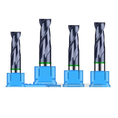 RCBCPLGLNK Farbkreis-Flachfräser, Wolframstahl, Hartmetall, Nanobeschichtung, Fräser, CNC-Bearbeitung, Schaftfräser, Werkzeuge Reibahle(10x25Cx10Dx75L) von RCBCPLGLNK