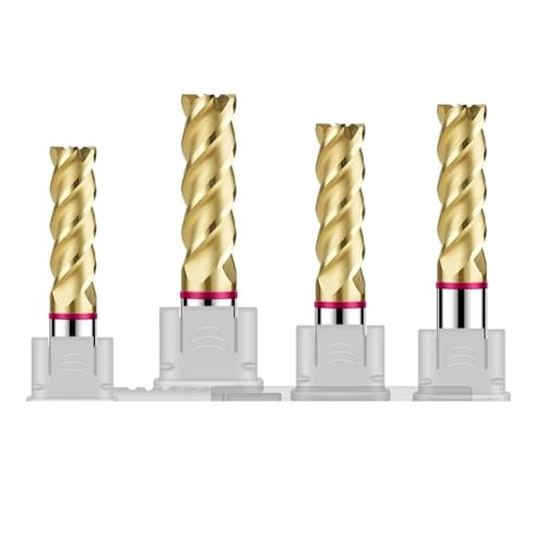RCBCPLGLNK Farbkreis-Flachfräser Wolframstahl-Hartmetall-Balchals AD-Beschichtung Fräser CNC Mechanischer Schaftfräser Reibahle(10x40x10Dx100) von RCBCPLGLNK