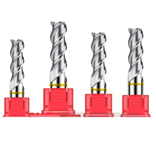 RCBCPLGLNK Farbkreis-Flachfräser aus Wolframstahl und Hartmetall for Aluminium-Fräser, CNC-Maschinen, Schaftfräser Reibahle(8x25Cx8Dx75L) von RCBCPLGLNK