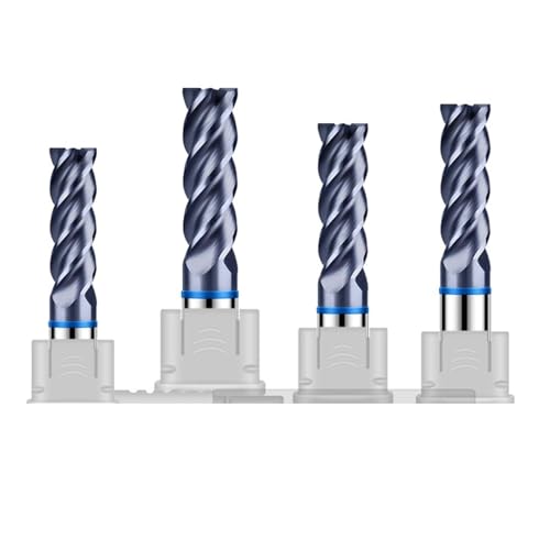 RCBCPLGLNK Farbkreisfräser Wolframstahl Hartmetall Schwarzbeschichtung Flachfräser CNC-Bearbeitung Schaftfräser Werkzeuge Reibahle(8x25Cx8Dx75L) von RCBCPLGLNK