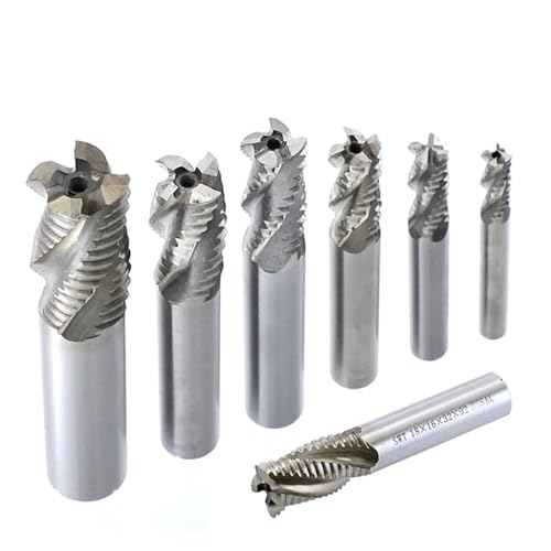 RCBCPLGLNK Flöten 6-20mm HSS-AL Welle Grobe Schaftfräser CNC-Werkzeugmaschinen-Fräser Reibahle(10x10x22x72) von RCBCPLGLNK