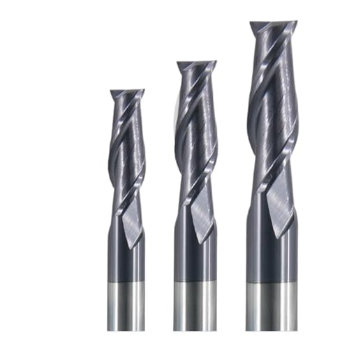 RCBCPLGLNK Fräser HRC50 2 Nuten 1mm 3mm 6mm 8mm 12mm 20mm Legierung Hartmetall Fräsen Wolfram Stahl Fräser Schaftfräser CNC Maschinen Reibahle(10PCS,2F D4xD4x75L) von RCBCPLGLNK