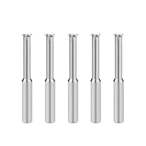 RCBCPLGLNK Hartmetall-Gewindefräser Einzelzahn Dreizahn Vollgewinde CNC-Bearbeitungszentrum Aluminium-Fräser Reibahle(5pcs Single Uncoated,M8x1.25) von RCBCPLGLNK