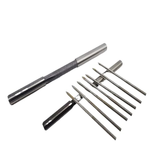 RCBCPLGLNK Mini-HSS-Maschinenreibahle H7, gerader Schaft, Spannfutterreibahle, gerade Schlitzreibahle, 1 mm ~ 7,5 mm, Fräser Reibahle(1.2mm H7) von RCBCPLGLNK