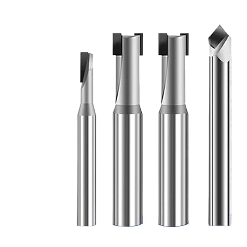 RCBCPLGLNK PCD-Diamant-Hartmetall-Fräser und 90-Grad-Fase-Fräser for Siliziumkarbidfaser, Graphit, Kupfer, Aluminium Reibahle(90deg Chamfer Cutter,4 x6 xD4 x50) von RCBCPLGLNK