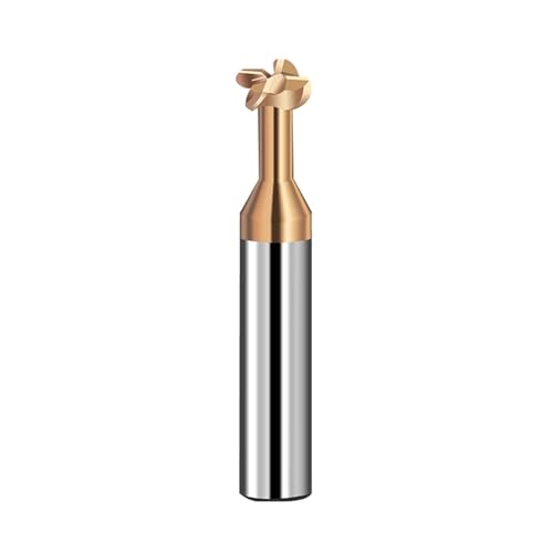 RCBCPLGLNK R-Winkel-Schaftfräser CNC-T-Nut-Schaftfräser Drehwerkzeuge Hartmetallwerkzeuge Kreisbogen-Fräser aus Wolframstahl Reibahle(For Steel,8xR0.75xD8x60L) von RCBCPLGLNK