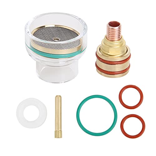 RCBCPLGLNK TFM53NCN TIG. Schweißbrenner-Kit Gasbecher-Spannzange Gaslinse 1,6 mm / 2,4 mm Schweißdüse for WP-9/20 Argon Bogenschweißlampe Schweißdüse(1.6mm) von RCBCPLGLNK
