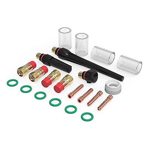 RCBCPLGLNK Teig Schweißbrenner Stubby Gas Objektiv 10 Glas Cup Kit for WP-17/18/26 Schweißdüse RCBCPLGLNK Teig Schweißbrenner Stubby Gas Objektiv 10 Glas Cup Kit for WP-17/18/26 Schweißdüse von RCBCPLGLNK