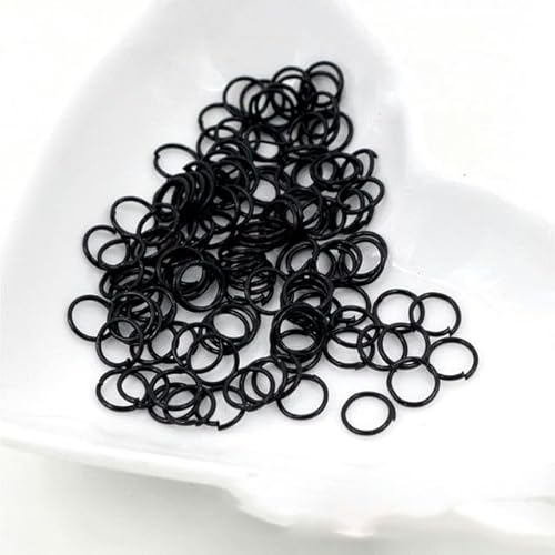 200 Stück 3/4/5/6/7/8/10 mm Metall-DIY-Schmuckzubehör, geschlossene/offene Einzelschleifen-Binderinge und Spaltringe für die Schmuckherstellung, schwarz, geschlossen, 3 mm 200 Stück 3/4/5/6/7/8/10 mm Metall-DIY-Schmuckzubehör, geschlossene/offene Einzelschleifen-Binderinge und Spaltringe für die Schmuckherstellung, schwarz, geschlossen, 3 mm von RCIDOS
