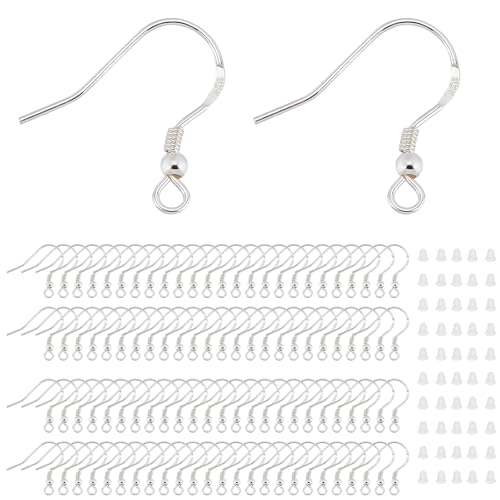 RCIDOS 200 Stück ohrhaken silber 925,ohrringe stecker,Ohrringe aus silber,Hypoallergene Ohrhaken,Für Schmuckherstellung,für die Herstellung von DIY Ohrringen Basteln RCIDOS 200 Stück ohrhaken silber 925,ohrringe stecker,Ohrringe aus silber,Hypoallergene Ohrhaken,Für Schmuckherstellung,für die Herstellung von DIY Ohrringen Basteln von RCIDOS