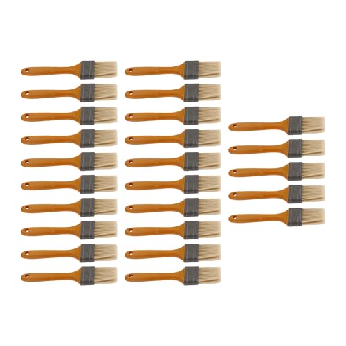 RDEXP 25 Stück Pinsel mit gelbem Kunststoffgriff für Schrank, Heimwerker, 5,1 cm RDEXP 25 Stück Pinsel mit gelbem Kunststoffgriff für Schrank, Heimwerker, 5,1 cm von RDEXP