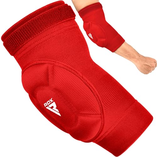 RDX Ellbogenschoner Kampfsport, Ellenbogenschutz MMA Muay Thai, Ellenbogenschützer Thaiboxen Ellbogenschützer Handball Volleyball Ellbogenschutz Boxen Training Gepolstert Ellbogenbandagen Elbow Guard RDX Ellbogenschoner Kampfsport, Ellenbogenschutz MMA Muay Thai, Ellenbogenschützer Thaiboxen Ellbogenschützer Handball Volleyball Ellbogenschutz Boxen Training Gepolstert Ellbogenbandagen Elbow Guard von RDX