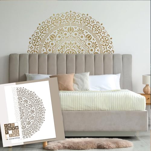 RE-COVERTILES - Schablonen zum Malen und Dekorieren | Flexibel, Waschbar und Wiederverwendbar | für Wände, Böden und Möbel | 60x30 cm von RE-COVERTILES