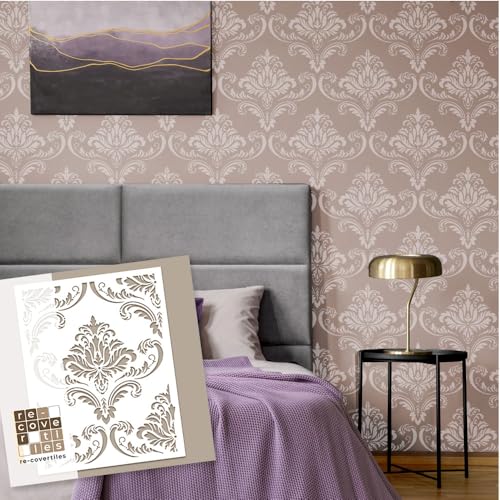 RE-COVERTILES - Schablonen zum Malen und Dekorieren | Flexible waschbar und wiederverwendbar | für Wände, Böden und Möbel | 60x40 cm RE-COVERTILES - Schablonen zum Malen und Dekorieren | Flexible waschbar und wiederverwendbar | für Wände, Böden und Möbel | 60x40 cm von RE-COVERTILES