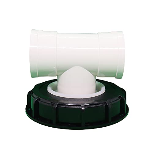 IBC Deckelfilter Nylon waschbar mit Deckel für Regenwassertank IBC 1000 Liter DN 75 Nadelfilz (Schwarz 165mm T-Typ) von READY