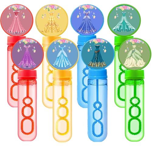 12Pcs Princess Blase Stäbe für Princess Thema Geburtstagsfeier Bevorzugungen Kinder Blasen Party Zubehör von REAGAR