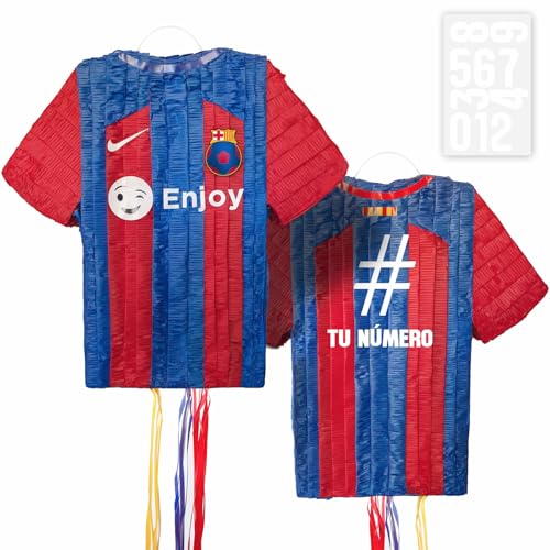 Piñata Fußball Barcelona zur Dekoration Geburtstag Fußball Barça. Piñata Kindergeburtstag groß 50 cm Pinata für Geburtstagsfeier Fußball Kinder und Erwachsene personalisierbar auf der Nummer Piñata Fußball Barcelona zur Dekoration Geburtstag Fußball Barça. Piñata Kindergeburtstag groß 50 cm Pinata für Geburtstagsfeier Fußball Kinder und Erwachsene personalisierbar auf der Nummer von REAL DECO