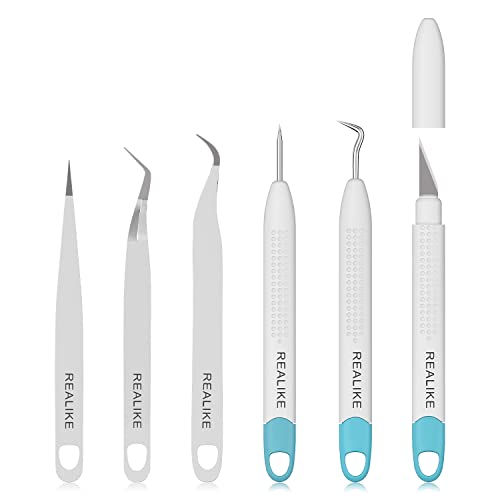 REALIKE Plotter Zubehör für Vinyl Crafting Basic Zubehör Set Kit für Cricut Silhouette Unkrautschaber Spachtel Pinzette Schere Grundwerkzeugpaket zum Nähen REALIKE Plotter Zubehör für Vinyl Crafting Basic Zubehör Set Kit für Cricut Silhouette Unkrautschaber Spachtel Pinzette Schere Grundwerkzeugpaket zum Nähen von REALIKE