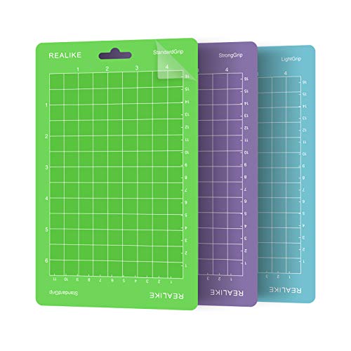 REALIKE Schneidematte für Cricut Joy Schneideschreibmaschine 4,5 "x 6,5" Zoll 11,4 cm x 16,5 cm Ersatz-Klebematte Ersatzkleber Klebrige Schneidematten 3 Matten von REALIKE