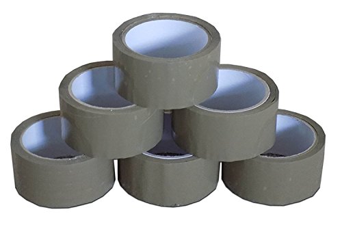 Braunes Paketband, Klebeband, 6 Rollen, 50 mm x 66 m Braunes Paketband, Klebeband, 6 Rollen, 50 mm x 66 m von REALPACK