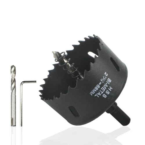 Bi-Metall Lochsäge 68mm von REAWI - Für Holz, Metall, Kunststoff, Trockenbau & weiche Metalle, inkl. Pilotbohrer - Ideal für Heimwerker Bi-Metall Lochsäge 68mm von REAWI - Für Holz, Metall, Kunststoff, Trockenbau & weiche Metalle, inkl. Pilotbohrer - Ideal für Heimwerker von REAWI