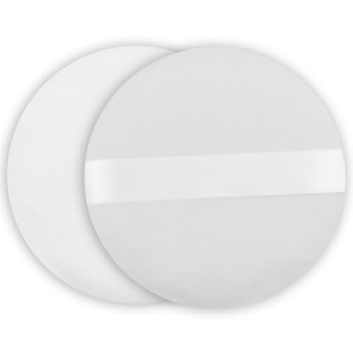 10,0 cm Runde Puderquaste Ultraweich Waschbar Wiederverwendbar Groß Velours Gesicht Körper Puderquaste Lose Puderquaste Nass und Trocken, 2 Stück Puderquaste, Powder Puff, Weiß 10,0 cm Runde Puderquaste Ultraweich Waschbar Wiederverwendbar Groß Velours Gesicht Körper Puderquaste Lose Puderquaste Nass und Trocken, 2 Stück Puderquaste, Powder Puff, Weiß von REBECASKYENS