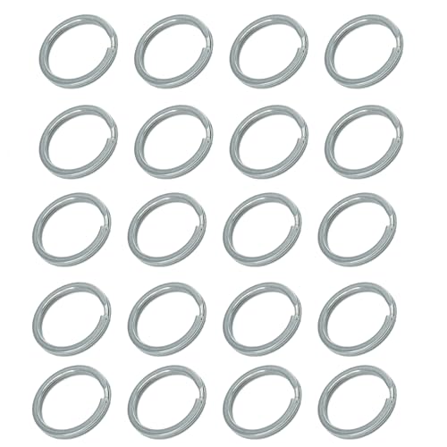 20 Stück Schlüsselring mit Kette Schlüsselanhänger mit Spaltringe für Schlüssel Handwerk DIY, Schmuckherstellung, Schlüsselorganisation von REBECASKYENS