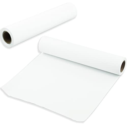 Weiße Papierrolle, 22.5cm x 10m, weiße Handwerkspapierrolle, ideal für Staffeleipapier, Bulletin Board-Papier, Wandkunst, Geschenkpapier.(Paper-1 Pcs) von REBECASKYENS