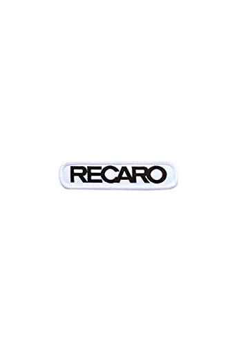 RECARO Patch Originals | 2er Set | 70 x 15mm | Zum Aufnähen oder Aufbügeln | Hochwertiges Patches Set zur individuellen Gestaltung (White) von RECARO