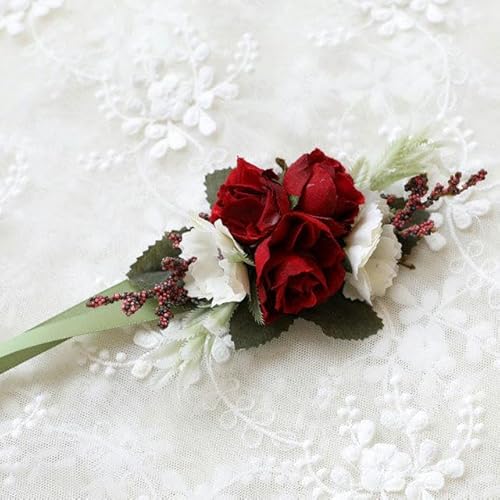 REDAEL Künstliche Seide, Kunststoff, Rosa, Blumen, Brautschmuck, Anstecknadel, Herren, Kiefer, Anzug, Corsage, Braut, Knopfleiste, Hochzeit, Handgelenk, Blume, Deko, Blumenschmuck REDAEL Künstliche Seide, Kunststoff, Rosa, Blumen, Brautschmuck, Anstecknadel, Herren, Kiefer, Anzug, Corsage, Braut, Knopfleiste, Hochzeit, Handgelenk, Blume, Deko, Blumenschmuck von REDAEL
