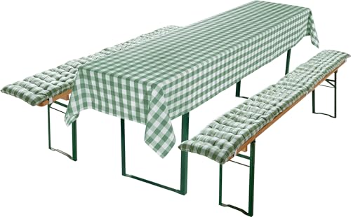 REDBEST Auflagen und Tischdecke Nashville 3-TLG. grün Größe 90x260 cm REDBEST Auflagen und Tischdecke Nashville 3-TLG. grün Größe 90x260 cm von REDBEST