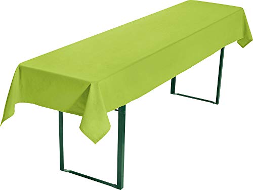 REDBEST Biertisch-Tischdecke, Biertisch-Auflage, Tischdecke Bierzeltgarnitur, Bierbanktischdecke apfelgrün Größe 90x260 cm - strapazierstark und langlebig REDBEST Biertisch-Tischdecke, Biertisch-Auflage, Tischdecke Bierzeltgarnitur, Bierbanktischdecke apfelgrün Größe 90x260 cm - strapazierstark und langlebig von REDBEST