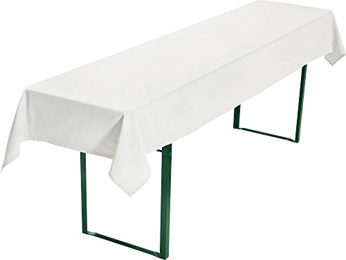 REDBEST Biertisch-Tischdecke, Biertisch-Auflage, Tischdecke Bierzeltgarnitur, Bierbanktischdecke weiß Größe 110x260 cm - strapazierstark und langlebig REDBEST Biertisch-Tischdecke, Biertisch-Auflage, Tischdecke Bierzeltgarnitur, Bierbanktischdecke weiß Größe 110x260 cm - strapazierstark und langlebig von REDBEST