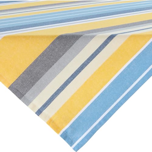 REDBEST Mitteldecke Baumwolle blau-gelb Größe 80x80 cm REDBEST Mitteldecke Baumwolle blau-gelb Größe 80x80 cm von REDBEST