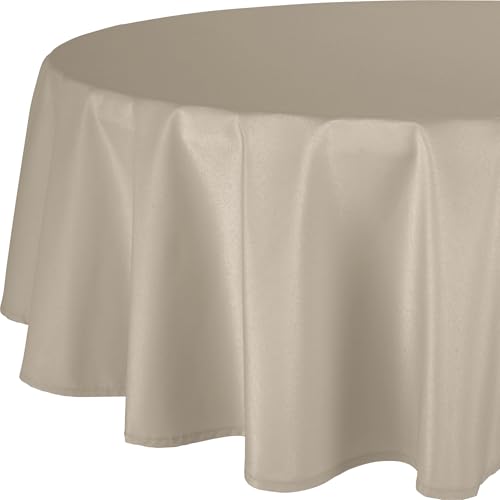 REDBEST Tischdecke New Orleans abwaschbar Cappuccino Größe oval: 140x190 cm von REDBEST