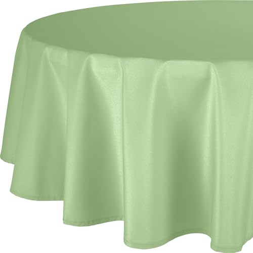 REDBEST Tischdecke New Orleans abwaschbar Pistazie Größe rund: 160 cm Ø von REDBEST