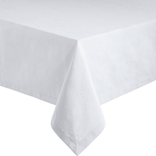 REDBEST Tischdecke Snowflake bügelleicht weiß Größe 140x220 cm REDBEST Tischdecke Snowflake bügelleicht weiß Größe 140x220 cm von REDBEST