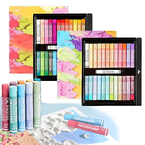 Weiches Ölpastell Ölpastellkreide Set 48 Farben Oil Pastels Weiche Pastellfarben Ölkreiden Pastellkreide für Kunstbedarf, Malen, Zeichnen, Mischen für Künstler, Ölmalerei und Künstler Weiches Ölpastell Ölpastellkreide Set 48 Farben Oil Pastels Weiche Pastellfarben Ölkreiden Pastellkreide für Kunstbedarf, Malen, Zeichnen, Mischen für Künstler, Ölmalerei und Künstler von REDKNOT